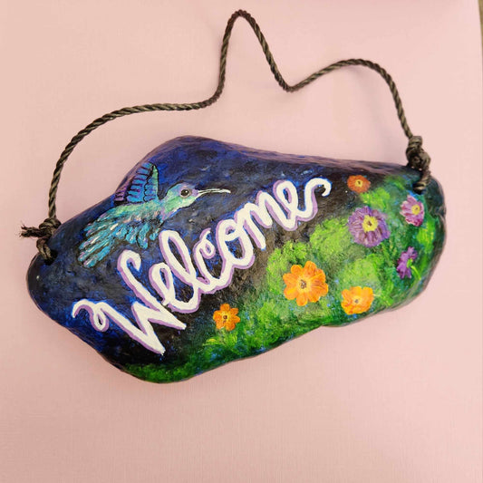 Large Welcome Rock
