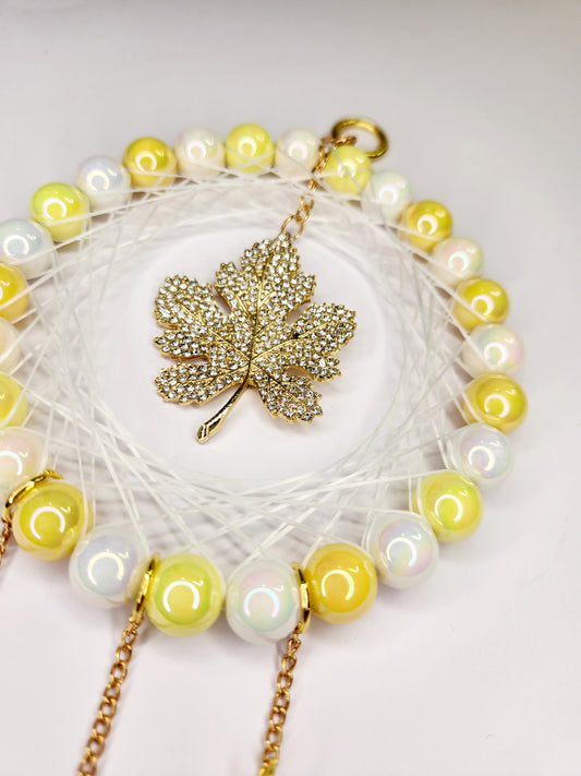 Yellow/Gold Maple Leaf Dreamcatcher
