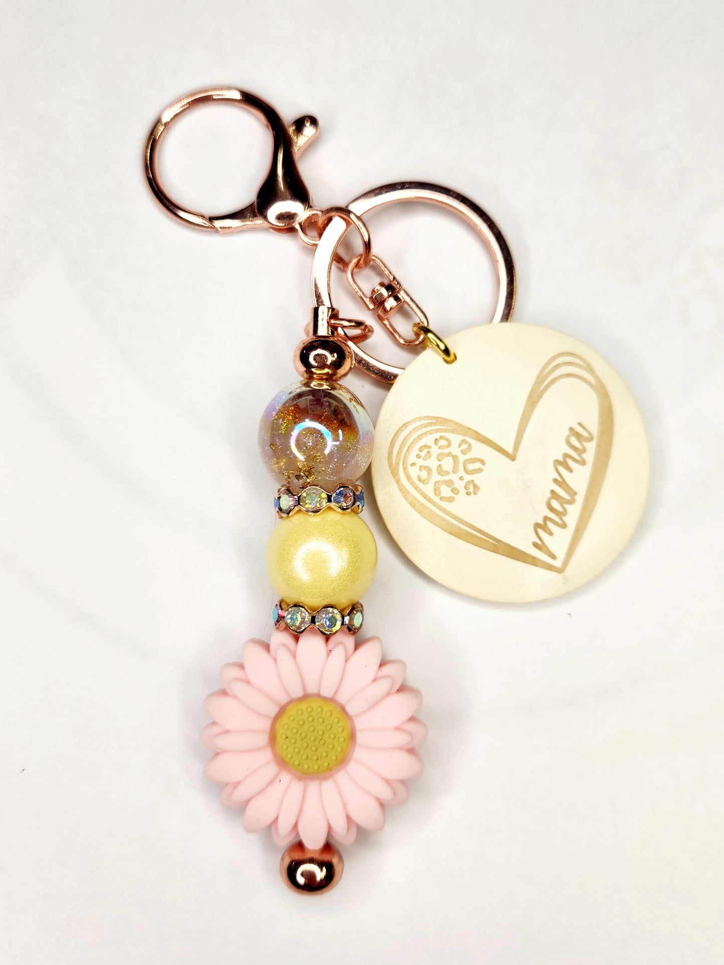 SUNFLOWER MAMA KEYCHAINS