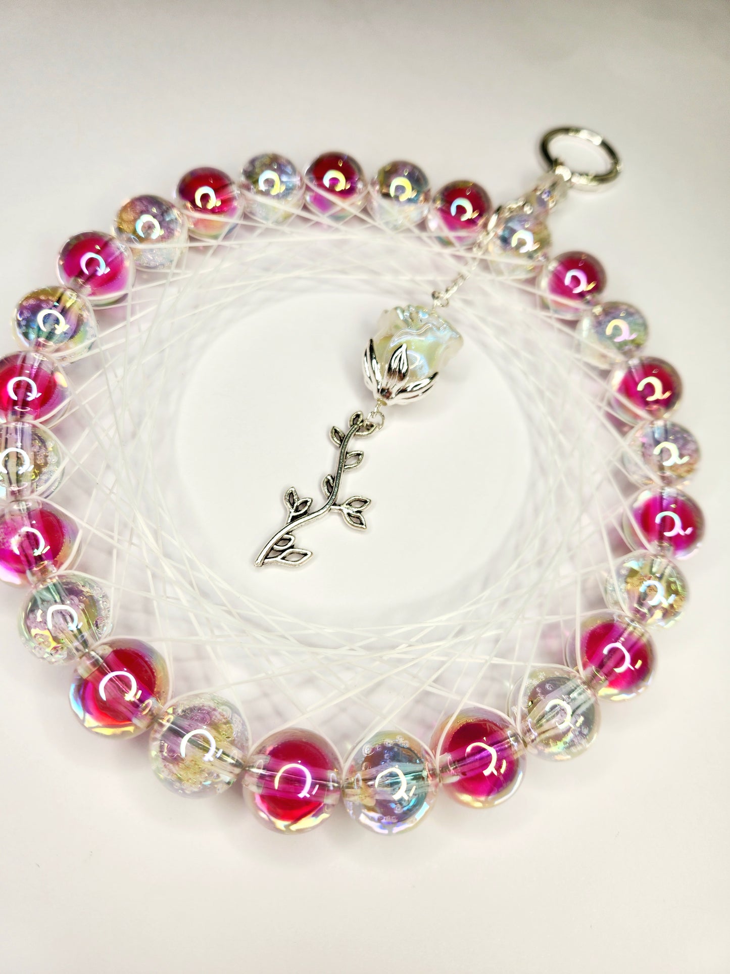 Pink Rose Dreamcatcher
