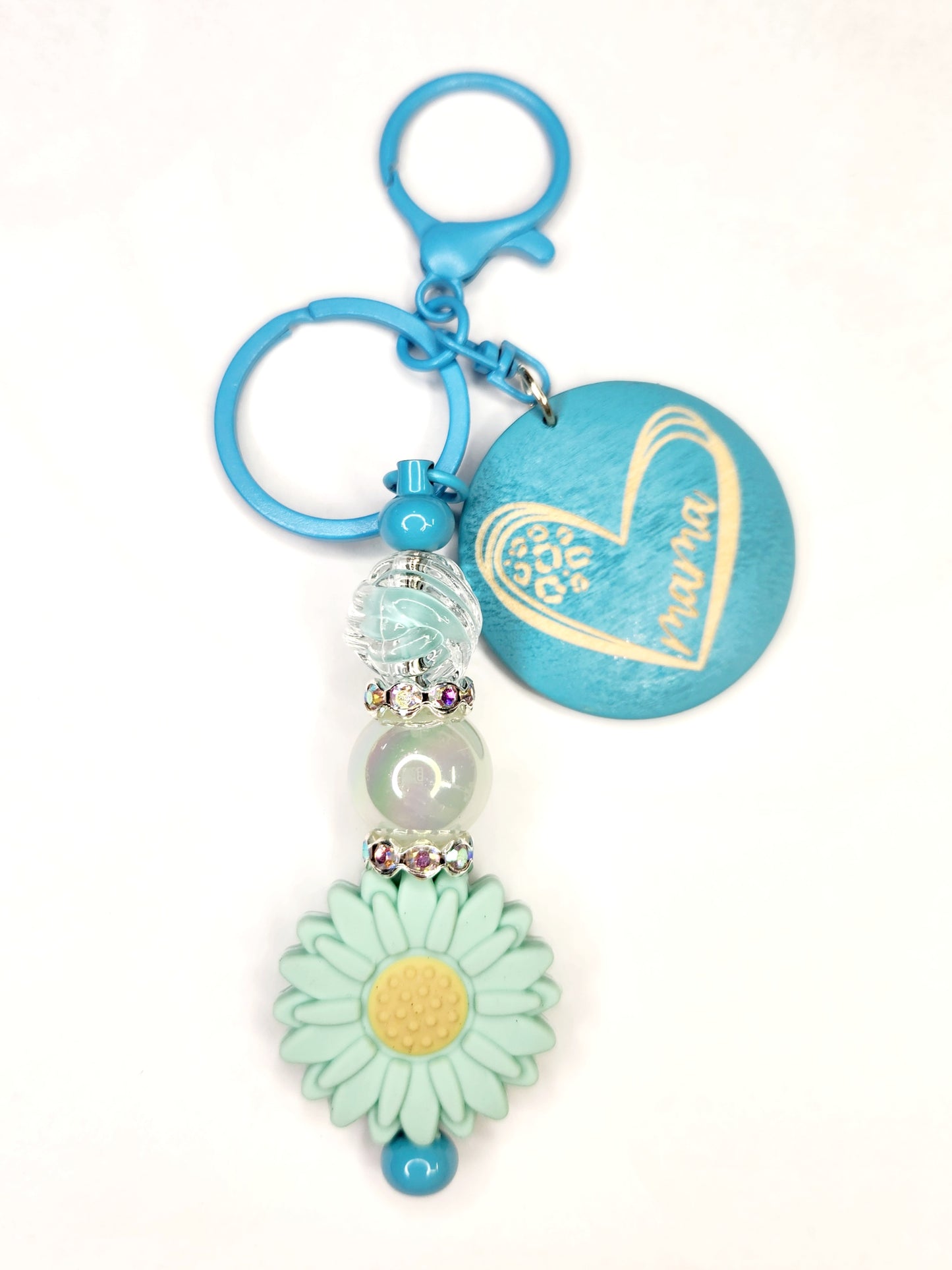 SUNFLOWER MAMA KEYCHAINS