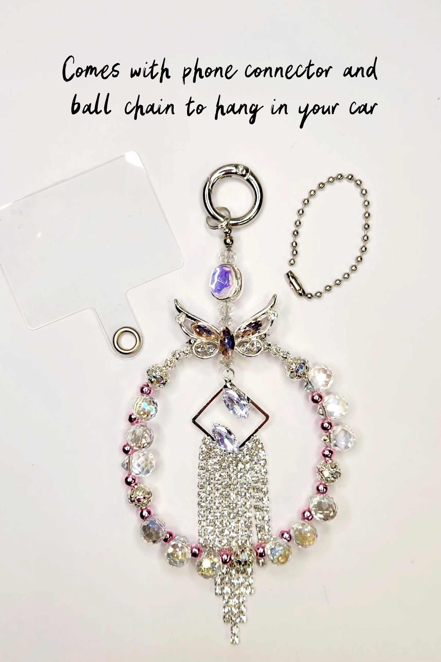 Glass Bag/Phone Charms