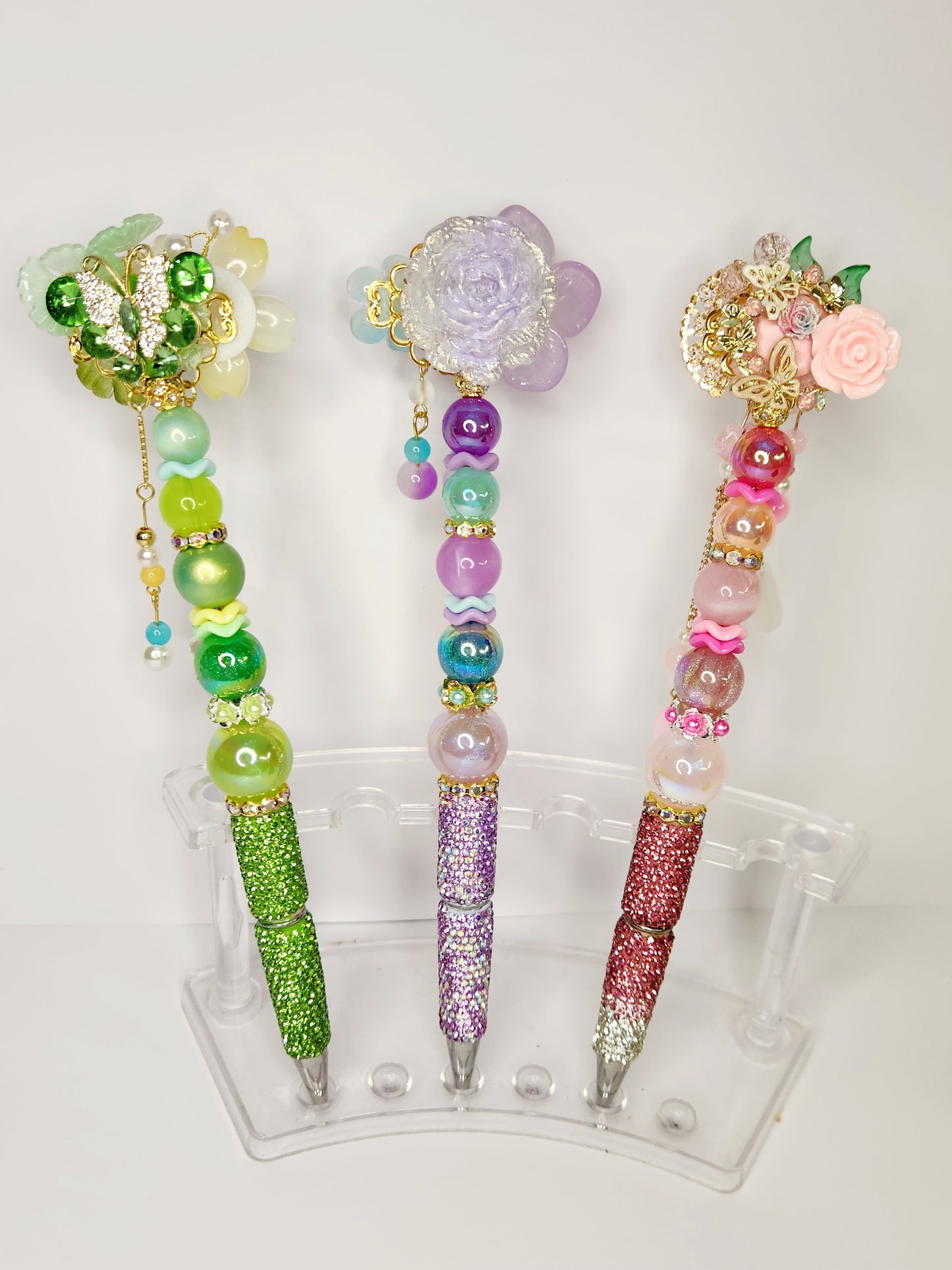 Fancy Flower Dangle Pens
