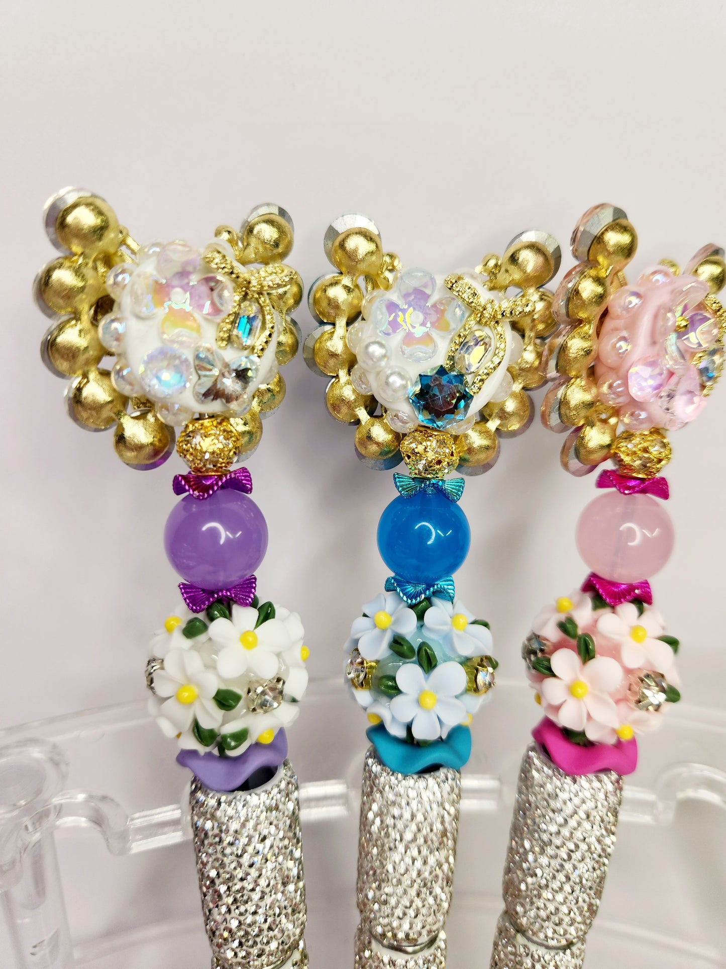 Butterfly on Rhinestone Pen
