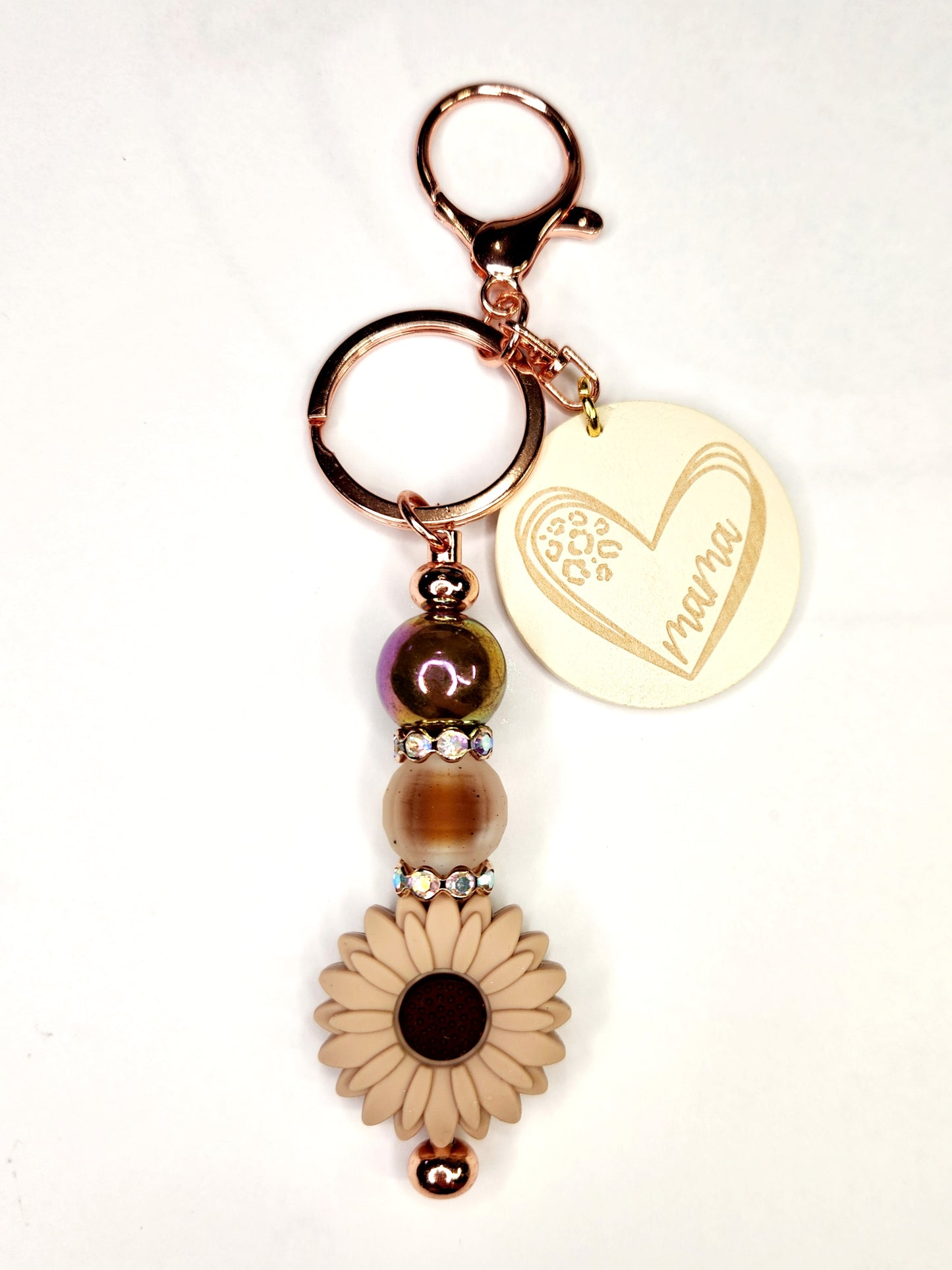 SUNFLOWER MAMA KEYCHAINS