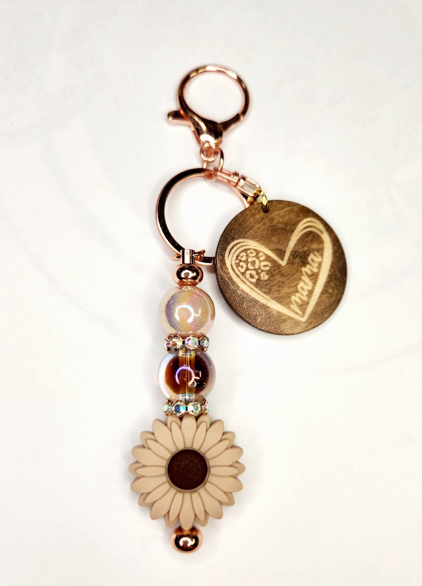 SUNFLOWER MAMA KEYCHAINS