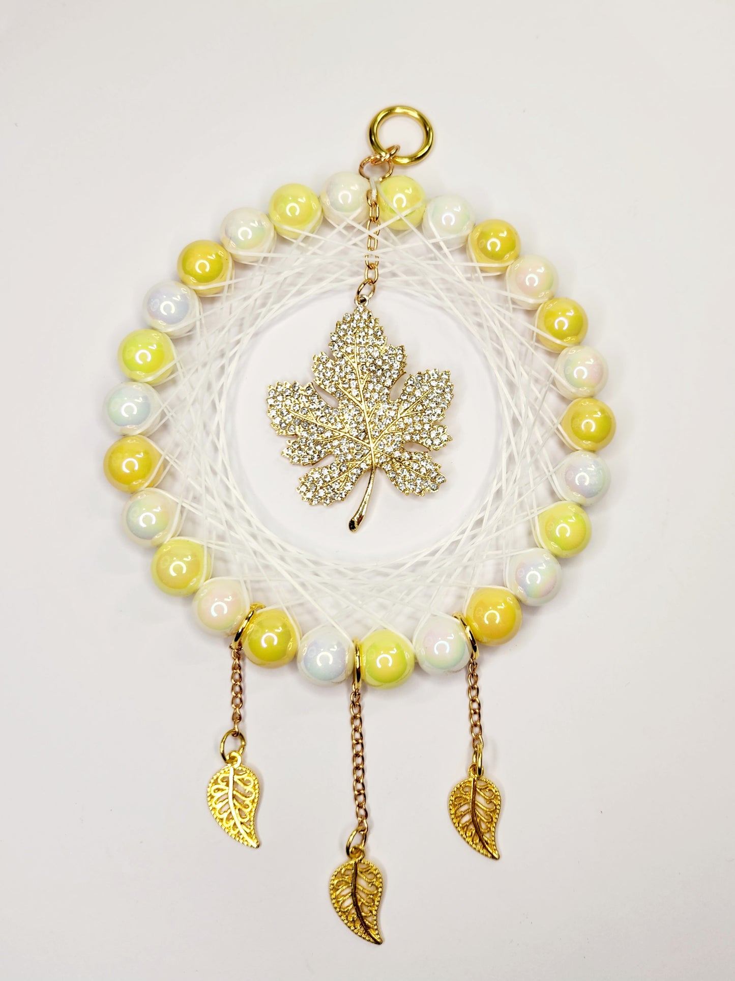 Yellow/Gold Maple Leaf Dreamcatcher