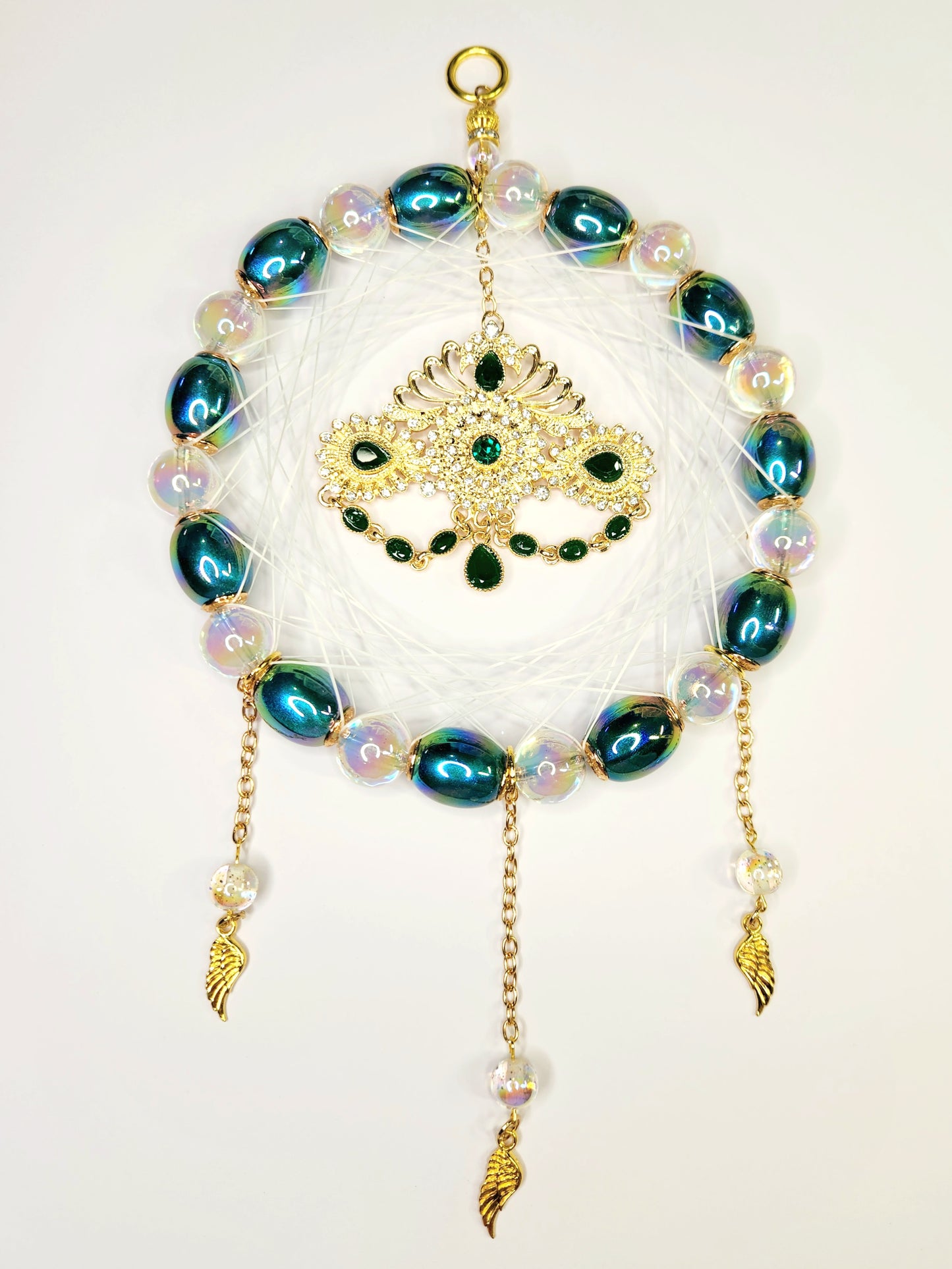 Elegant Emerald Green Dreamcatcher