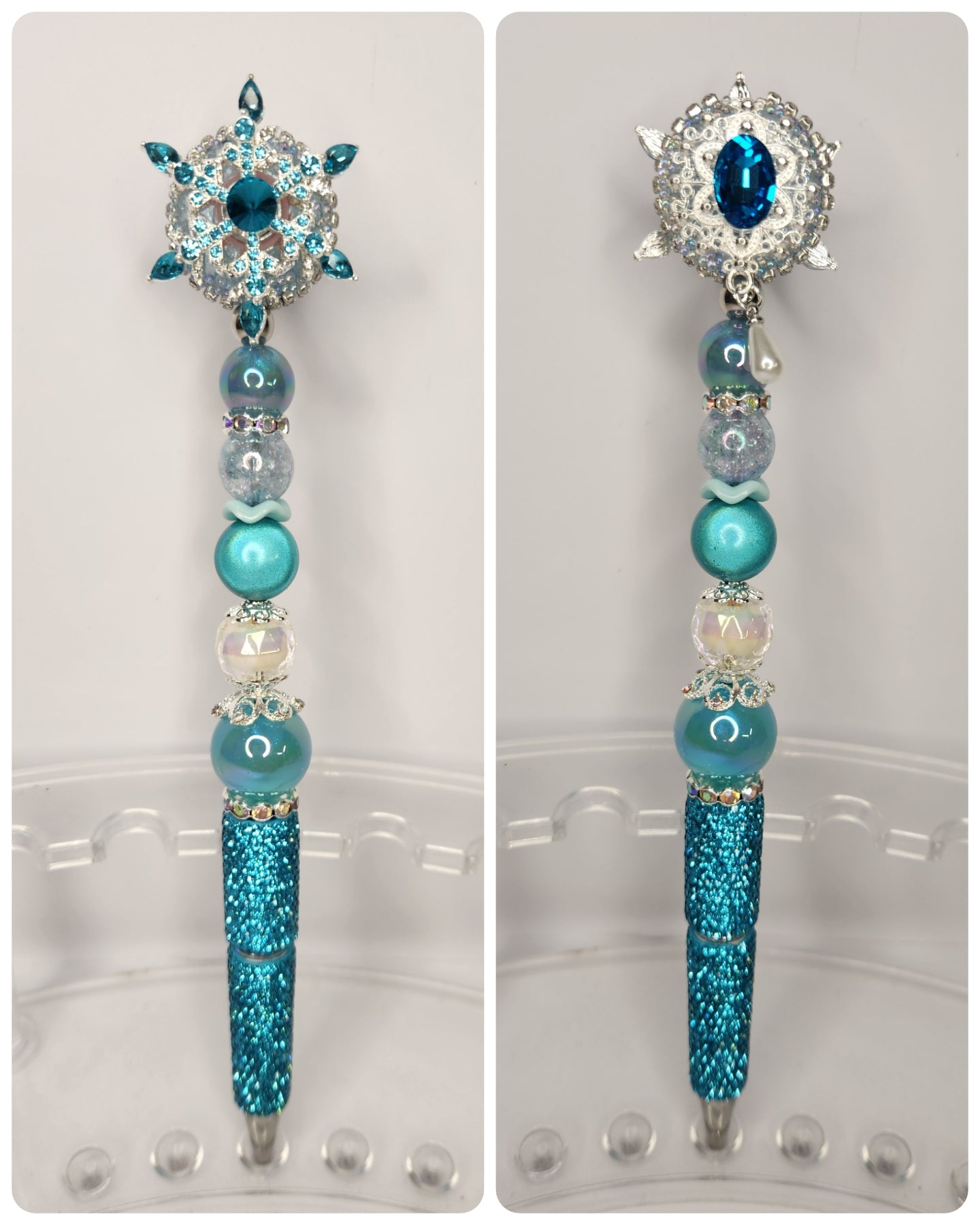 Extended Rhinestone Spinner Pens