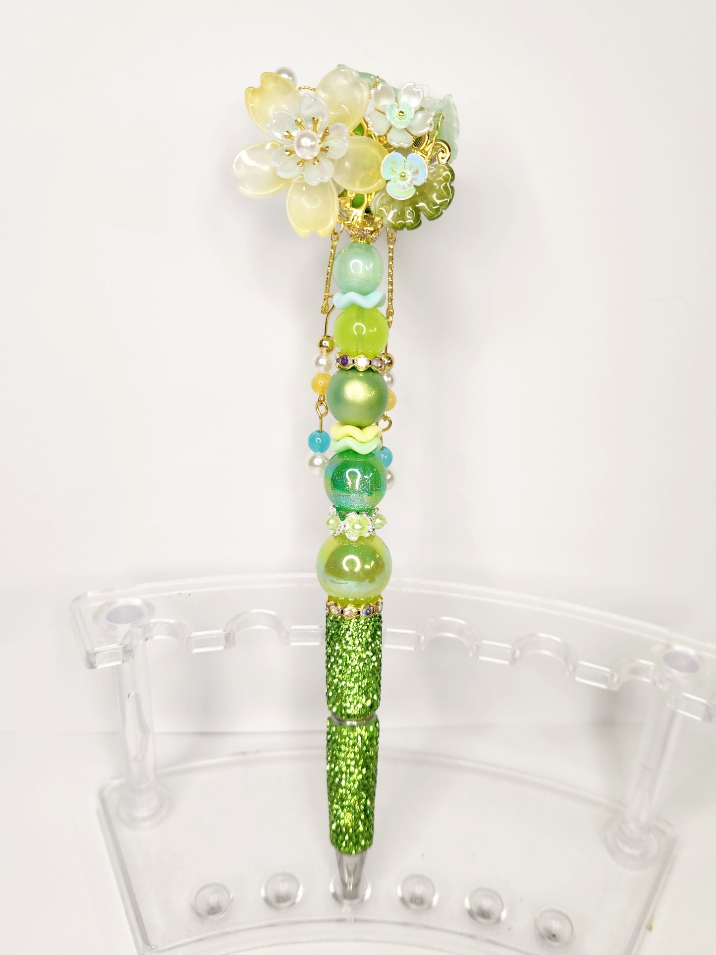 Fancy Flower Dangle Pens